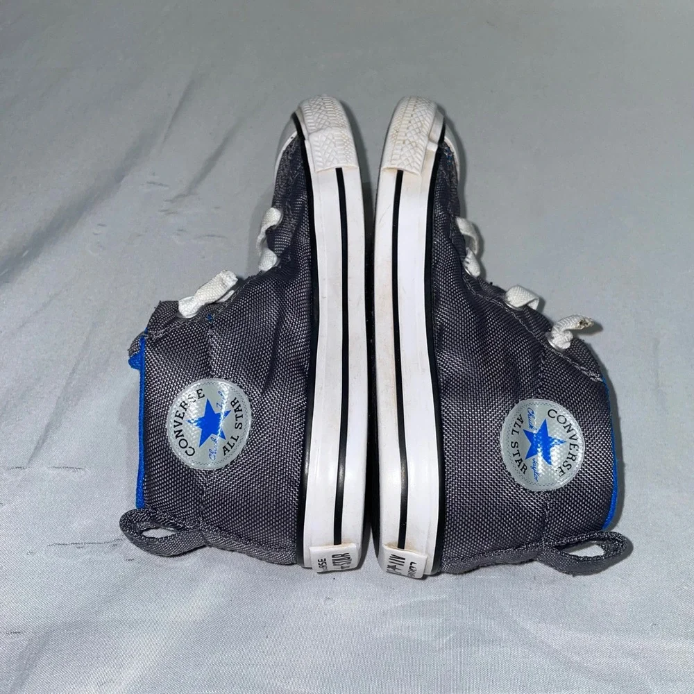 Converse Chuck Taylor All Star Axle Mid Gray Blue Infant Toddler Shoes Size 9